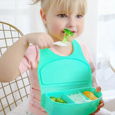 Waterproof Silicone Baby Bib with Food Catcher